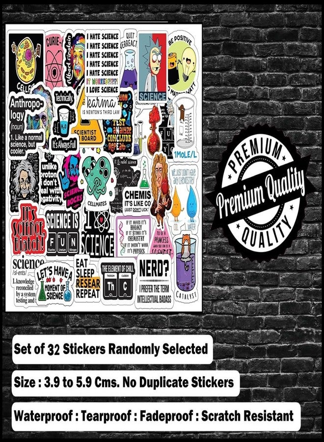 PIXELARTZ ملصقات فينيل بتصميم كيمياء علمية من PIXELARTZ، يمكنك صنعها بنفسك، مناسبة لأجهزة الكمبيوتر المحمولة، وألواح التزلج، والحقائب، وألواح التزلج على الجليد، والثلاجات، والألعاب، والسيارات، والدراجات، والهواتف، والغيتار (متعددة الألوان) (14) - Image 2